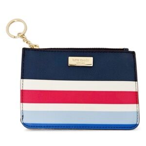 Kate Spade New York Laurel Way Bitsy Card Holder with Striped Pattern